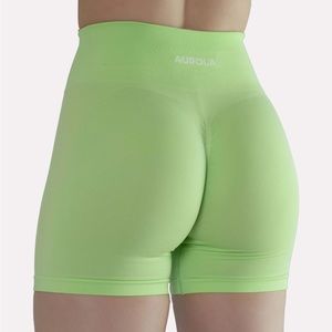 Lime Green Aurola Brand Gym Shorts Size Small